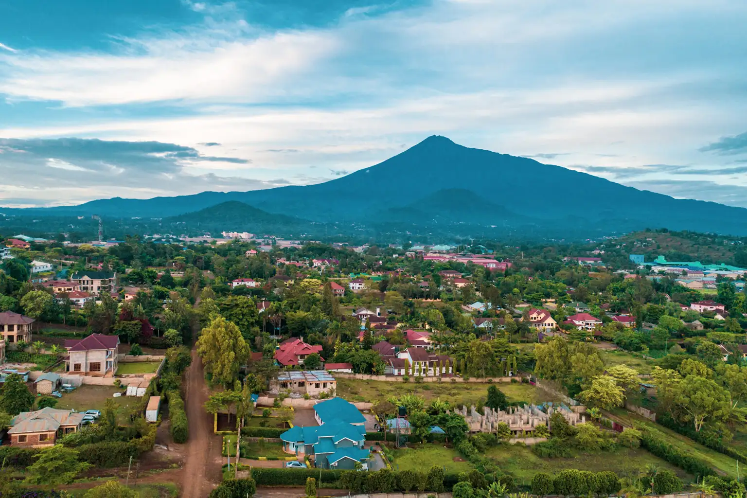 Arusha City Aerial View 