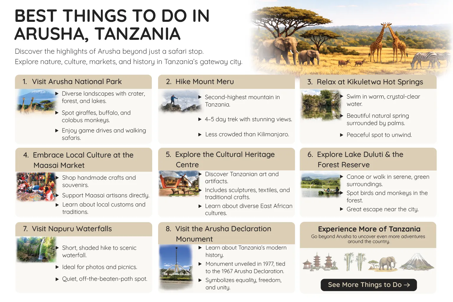 Best Things To Do In Arusha