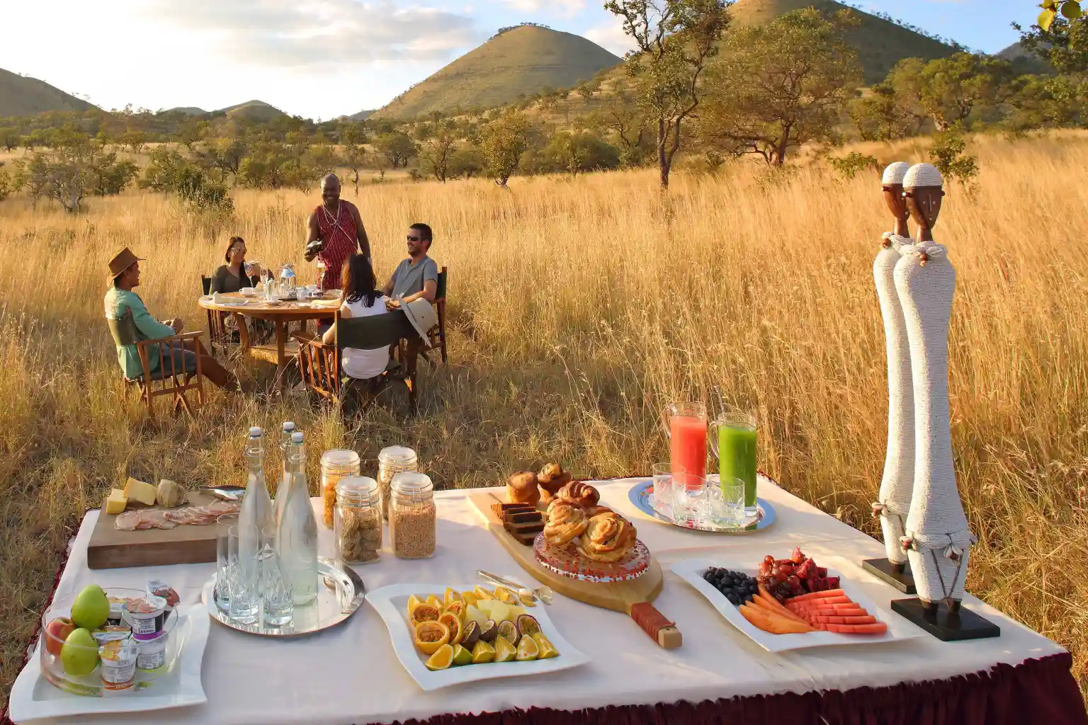 Meals during Safari