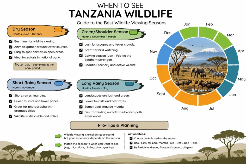 Tanzania Wildlife Season